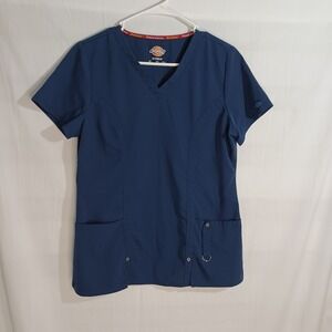 Women's Dickie's Xtreme Stretch Navy Blue‎ Scrubs Top & Bottom Set Size Small